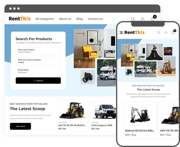 Rent This- Equipment Rental Marketplace