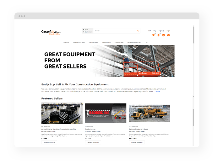 GearFlow- Heavy Equipment Marketplace
